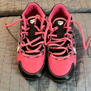 Nike Pink cleats size 2 youth